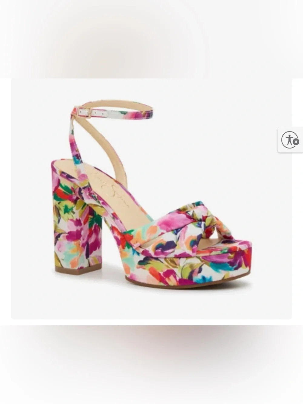 Jessica Simpson Floral Ginien Platform Sandal Womens 9 M New With Flaw